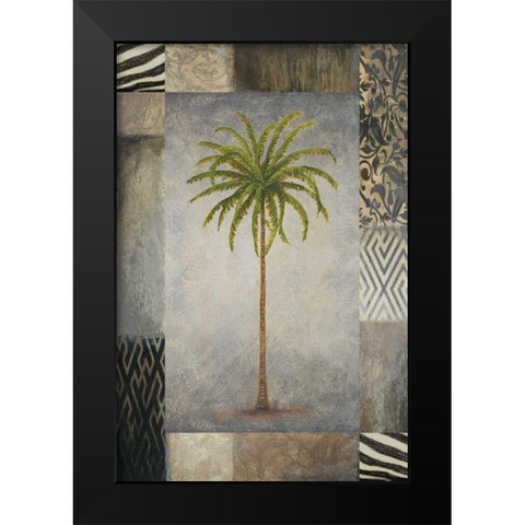 Sun Palm II Black Modern Wood Framed Art Print by Marcon, Michael