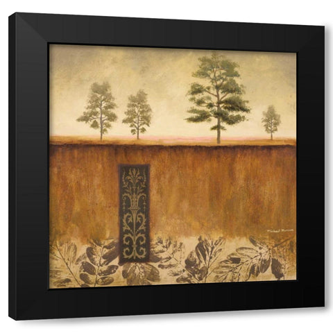 Fairhaven I Black Modern Wood Framed Art Print with Double Matting by Marcon, Michael