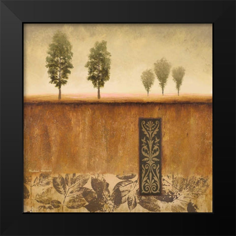 Fairhaven II Black Modern Wood Framed Art Print by Marcon, Michael