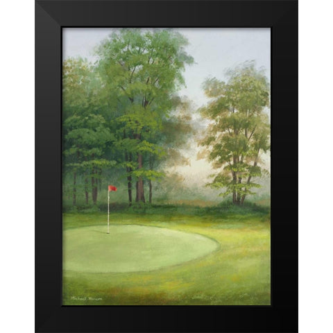 Amacoy Green I Black Modern Wood Framed Art Print by Marcon, Michael