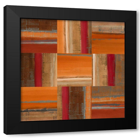 Solar Patch I Black Modern Wood Framed Art Print by Loreth, Lanie