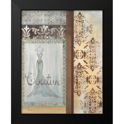 Couture Black Modern Wood Framed Art Print by Hakimipour-Ritter