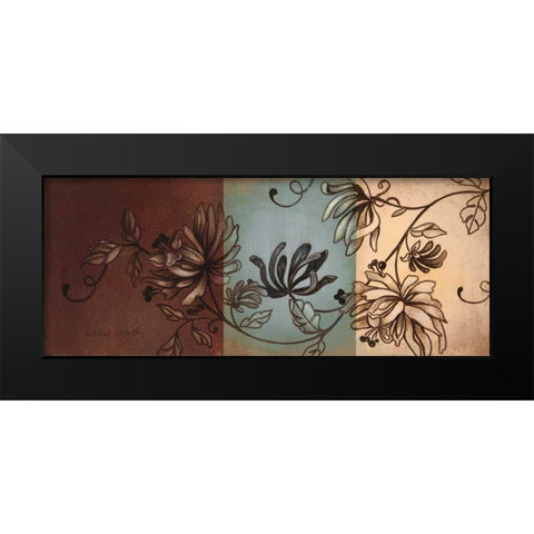 Translucent Garden - With Teal II Black Modern Wood Framed Art Print by Loreth, Lanie