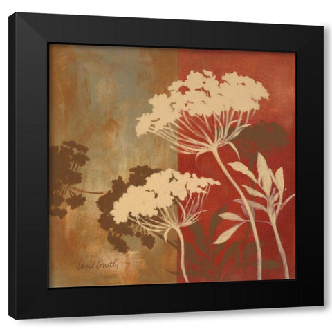 Among the Flowers II Black Modern Wood Framed Art Print by Loreth, Lanie