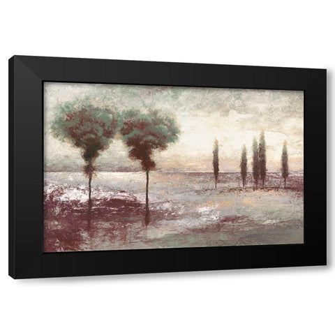 Textural Landscape at Twilight Black Modern Wood Framed Art Print with Double Matting by Marcon, Michael