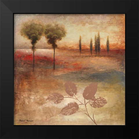 Warm Textural Landscape I Black Modern Wood Framed Art Print by Marcon, Michael