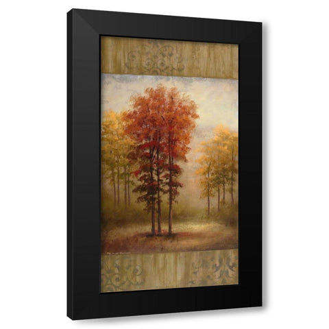 October Trees II Black Modern Wood Framed Art Print with Double Matting by Marcon, Michael