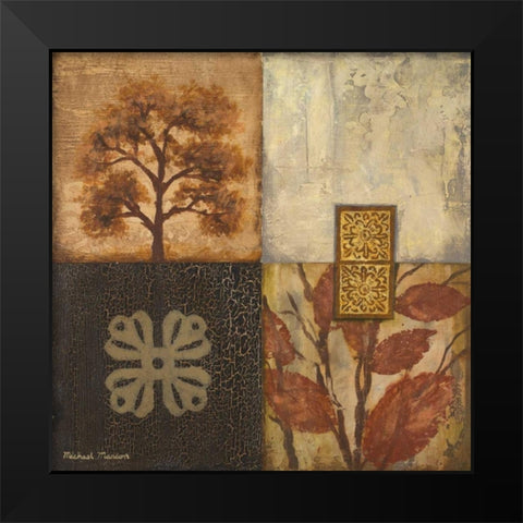The Fall II Black Modern Wood Framed Art Print by Marcon, Michael