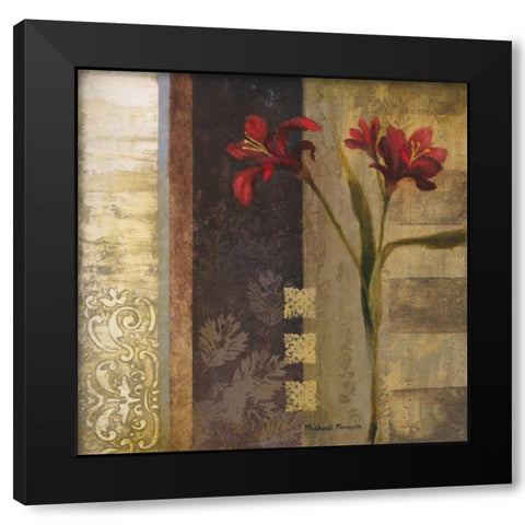 Elegance I Black Modern Wood Framed Art Print with Double Matting by Marcon, Michael