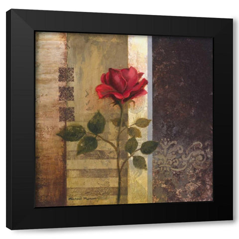 Elegance II Black Modern Wood Framed Art Print with Double Matting by Marcon, Michael