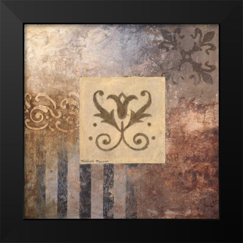 Decorative Study I Black Modern Wood Framed Art Print by Marcon, Michael