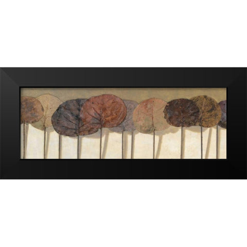 Leaves Show I Black Modern Wood Framed Art Print by Pinto, Patricia