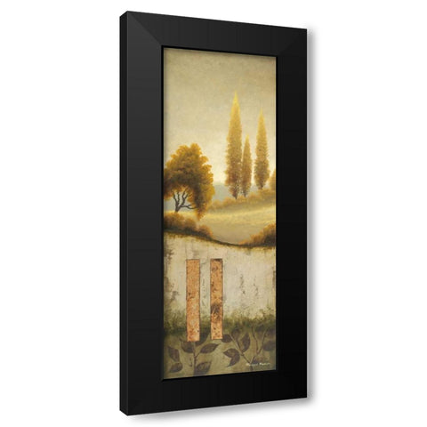 Beyond the Village Black Modern Wood Framed Art Print by Marcon, Michael
