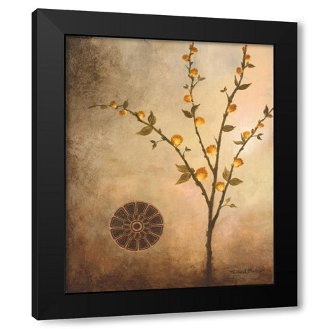 Fall Stems in the Light Black Modern Wood Framed Art Print by Marcon, Michael