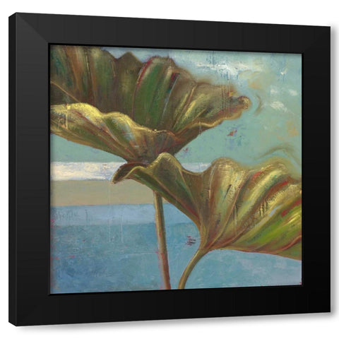 Blue Dream II Black Modern Wood Framed Art Print by Pinto, Patricia