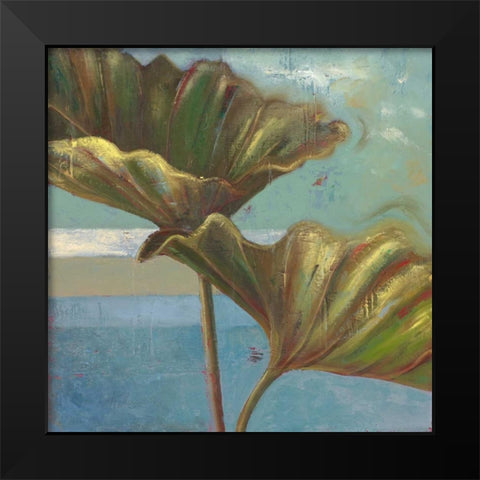 Blue Dream II Black Modern Wood Framed Art Print by Pinto, Patricia