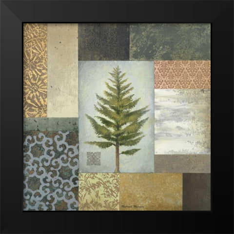 Dezo Tree II Black Modern Wood Framed Art Print by Marcon, Michael