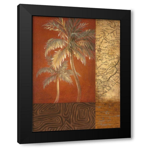 Bon Voyage II Black Modern Wood Framed Art Print with Double Matting by Loreth, Lanie