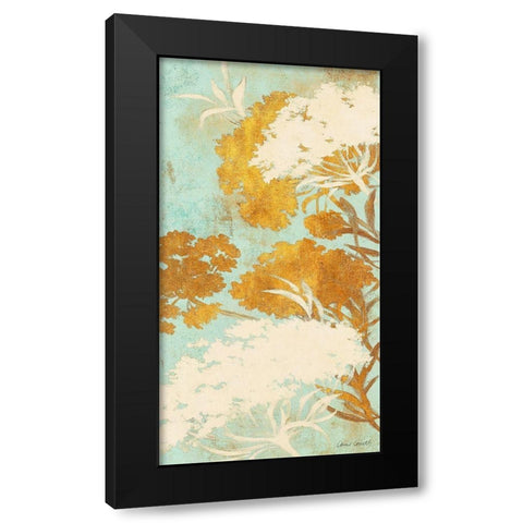 Among the Flowers Gold II Black Modern Wood Framed Art Print with Double Matting by Loreth, Lanie