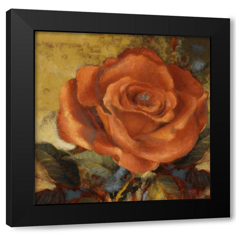 Spicy Rose II Black Modern Wood Framed Art Print by Loreth, Lanie