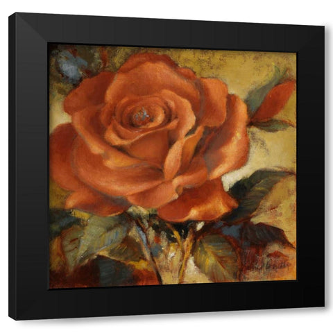 Spicy Rose I Black Modern Wood Framed Art Print by Loreth, Lanie