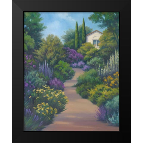 Garden Path II Black Modern Wood Framed Art Print by Rhyan, Vivien
