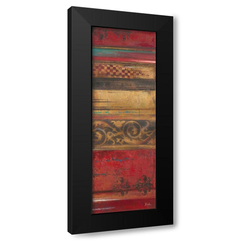 Eclecticism on Red Black Modern Wood Framed Art Print by Pinto, Patricia