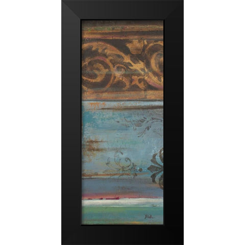 Blue Eclectic VI Black Modern Wood Framed Art Print by Pinto, Patricia