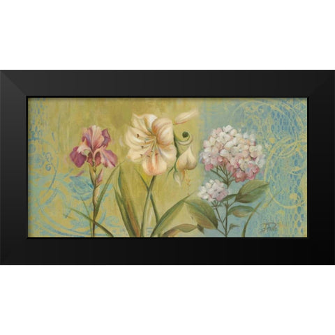 The Garden I Black Modern Wood Framed Art Print by Pinto, Patricia