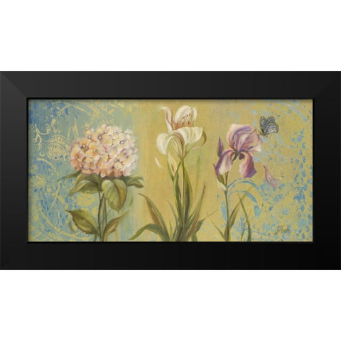 The Garden II Black Modern Wood Framed Art Print by Pinto, Patricia