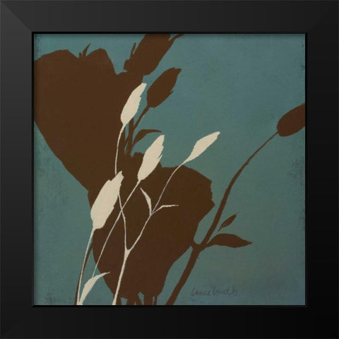 Fleur ting Silhouettes V Black Modern Wood Framed Art Print by Loreth, Lanie