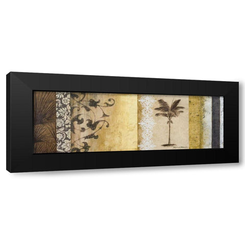 Decorative Palm I Black Modern Wood Framed Art Print with Double Matting by Marcon, Michael