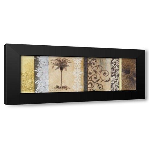 Decorative Palm II Black Modern Wood Framed Art Print with Double Matting by Marcon, Michael