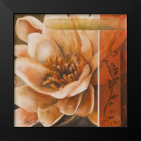 Flor de Loto I Black Modern Wood Framed Art Print by Arenas, Nelly