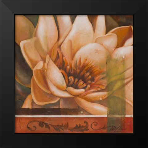 Flor de Loto II Black Modern Wood Framed Art Print by Arenas, Nelly