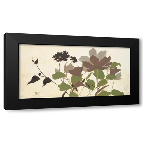 Spring Shadows II Black Modern Wood Framed Art Print with Double Matting by Pinto, Patricia