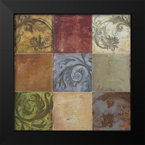 Moroccan Patch I Black Modern Wood Framed Art Print by Pinto, Patricia