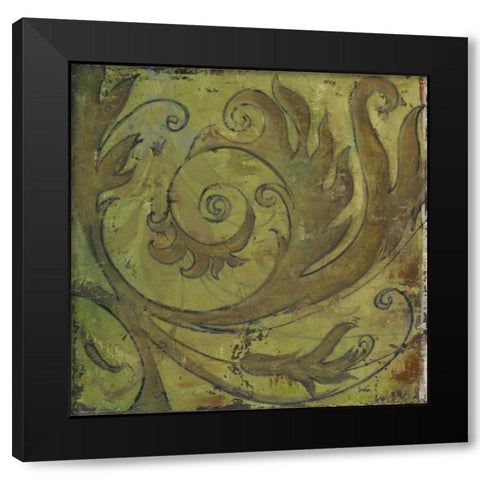 Moroccan Square I Black Modern Wood Framed Art Print by Pinto, Patricia