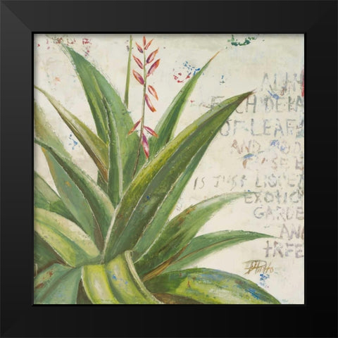 Aloe II Black Modern Wood Framed Art Print by Pinto, Patricia