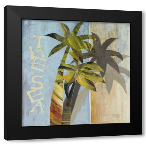 The Sea Black Modern Wood Framed Art Print by Pinto, Patricia