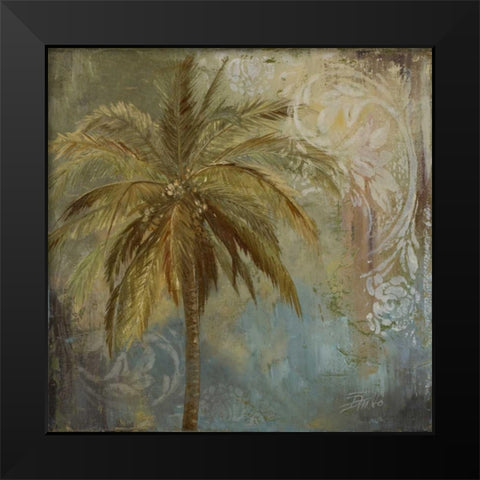 Spring Palm II Black Modern Wood Framed Art Print by Pinto, Patricia