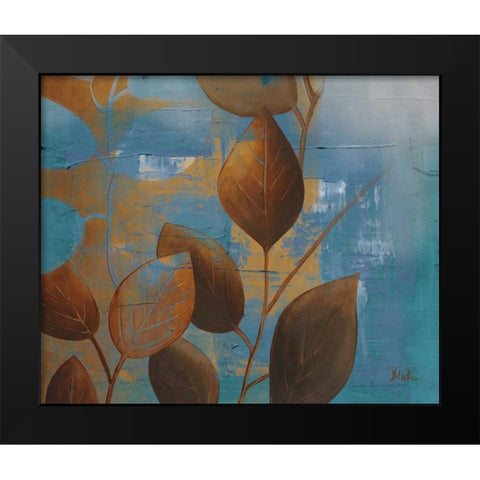 Eco Blue I Black Modern Wood Framed Art Print by Pinto, Patricia