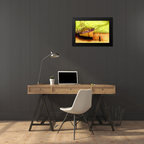 Boat VI Black Modern Wood Framed Art Print by Mabat, Ynon