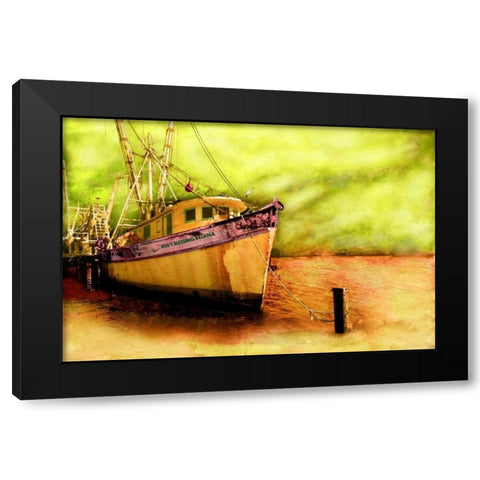 Boat VI Black Modern Wood Framed Art Print with Double Matting by Mabat, Ynon