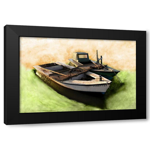 Boat VIII Black Modern Wood Framed Art Print by Mabat, Ynon