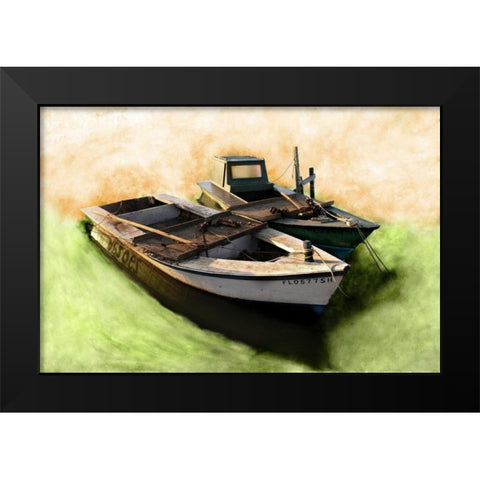 Boat VIII Black Modern Wood Framed Art Print by Mabat, Ynon
