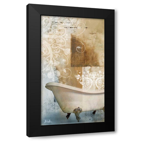 Bathroom and Ornaments I Black Modern Wood Framed Art Print by Pinto, Patricia