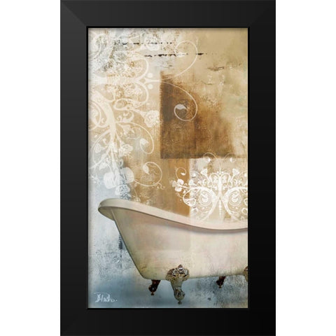 Bathroom and Ornaments I Black Modern Wood Framed Art Print by Pinto, Patricia