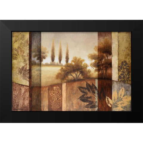 Summer Changes I Black Modern Wood Framed Art Print by Marcon, Michael