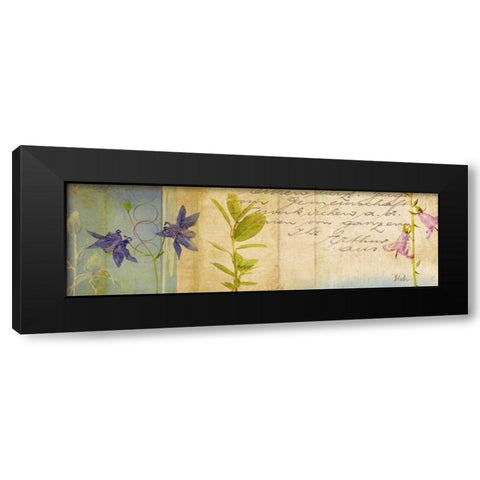 Wildflower Panel I Black Modern Wood Framed Art Print with Double Matting by Pinto, Patricia